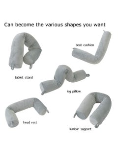 Y&D Twist Memory Foam Travel Pillow Neck Pillows Accessories Traveling on Airplane, Bus, Train at Home  - Image 5