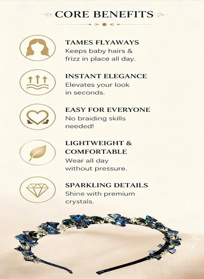 Take Two  Crystal Rhinestone Headband for Women | Best Price UAE
