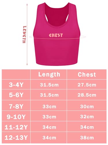Geyoga 6 Pieces Girls Dance Tank Top Racerback Crop Top Sleeveless Dance Outfit for Ballet Hip Hop Athletic Wear - Image 3