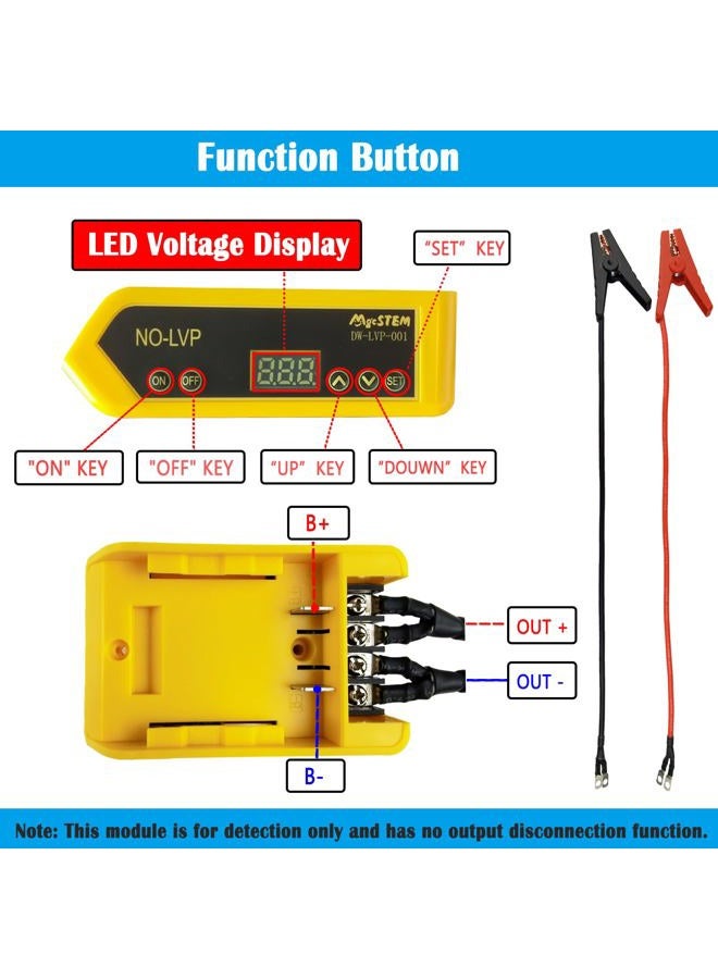 MgcSTEM Battery Jumper Cables Compatible with De.Walt Battery Jumper Cables, Automotive Booster Cable for Car Jump Starting Using Tool 8AWG 2.02FT - Image 2