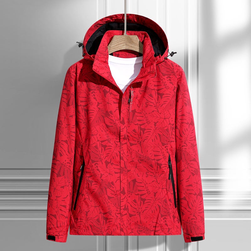 Explosive Thin Jacket Maple Leaf Fashion Sports Outdoor Men And Women Couple Casual Jacket Windbreaker - Image 4