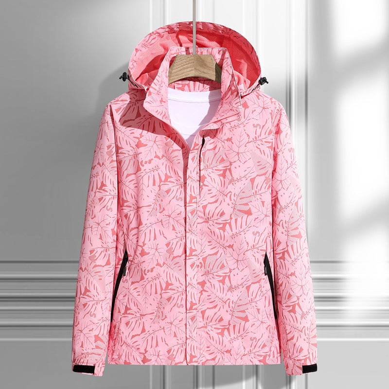 Explosive Thin Jacket Maple Leaf Fashion Sports Outdoor Men And Women Couple Casual Jacket Windbreaker - Image 5