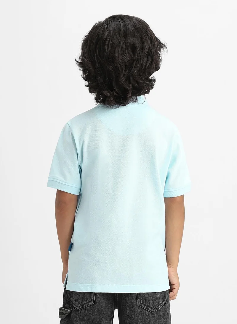 Nautinati Blue Nautinati Blue Striped Cotton Polo T-shirt for Boys for Men | Best Price UAE