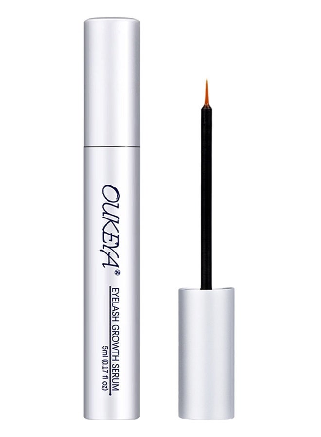 OUKEYA Eyelash Growth Serum, Eyelash Enhancing Serum, Appearance of Longer and Thicker Eyelashes, Enhances and Protect Against Breakage, Improving Flexibility 5ml - Image 1