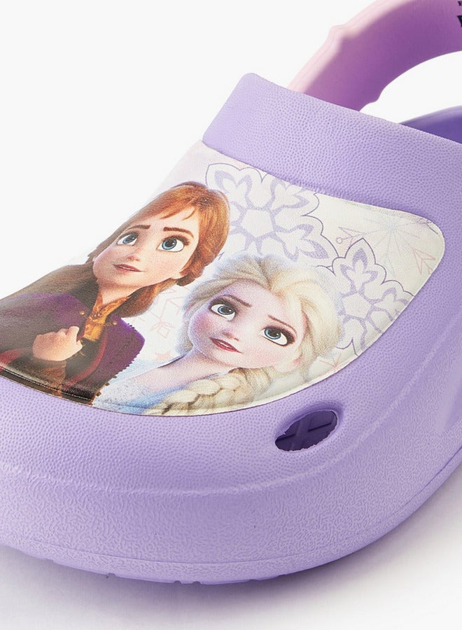 Disney Clogs with Cutout Design, Frozen Print - Image 4