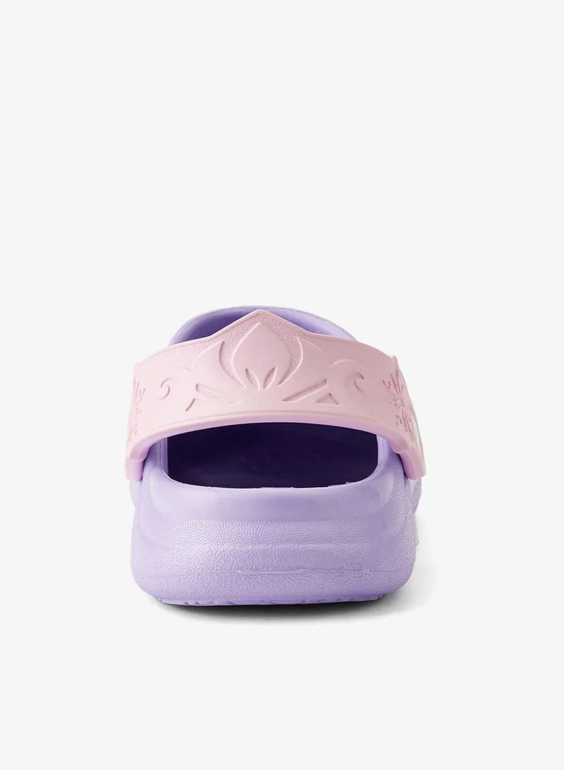 Disney Purple Clogs with Cutout Design, Frozen Print for Women | Best Price UAE