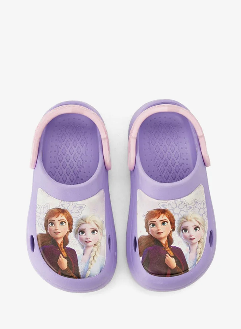Disney Purple Clogs with Cutout Design, Frozen Print for Women | Best Price UAE