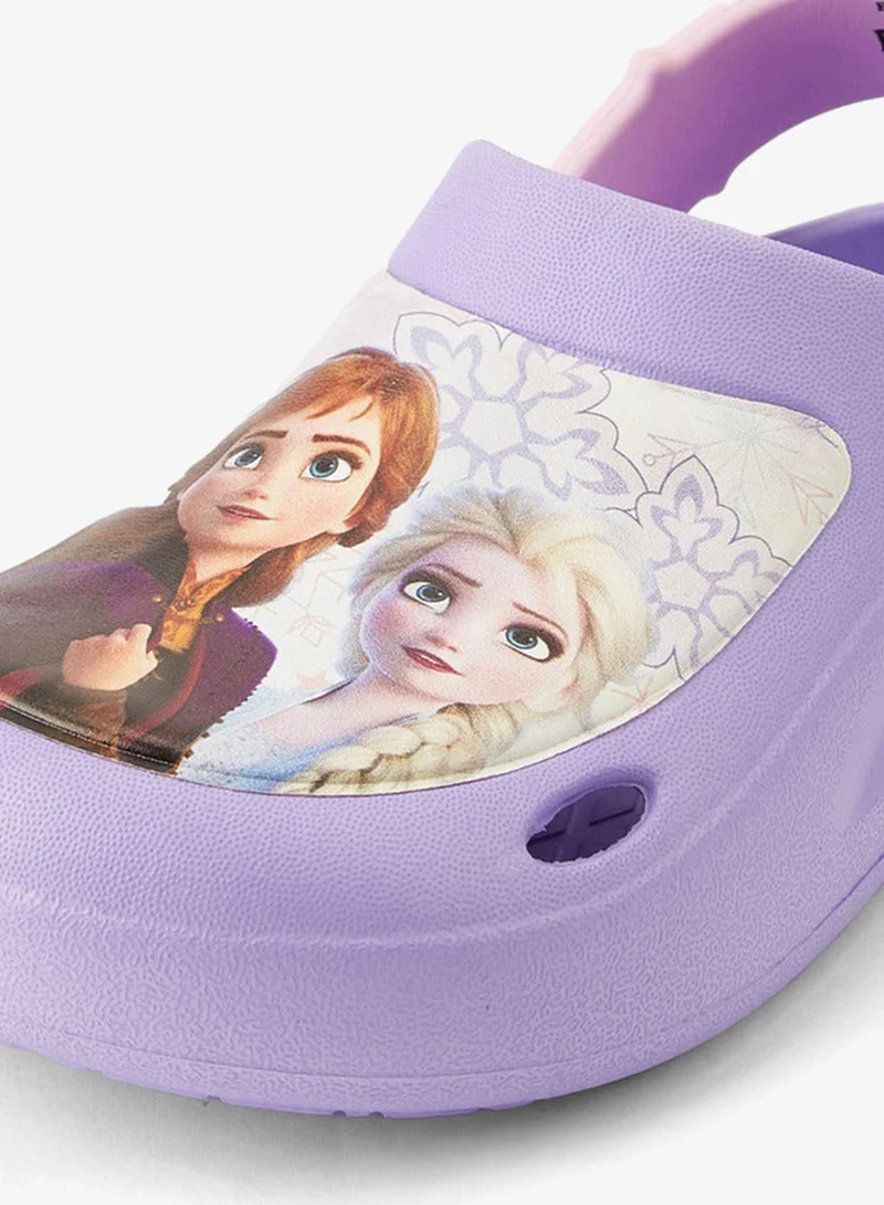 Disney Purple Clogs with Cutout Design, Frozen Print for Women | Best Price UAE