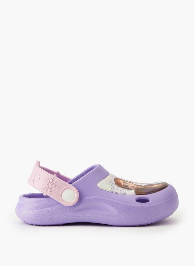 Disney Clogs with Cutout Design, Frozen Print - Image 2