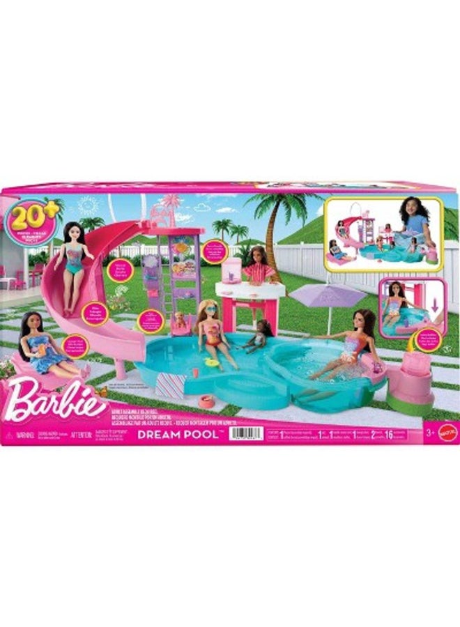 Barbie Dream Pool Playset with 20+ Accessories - Image 1