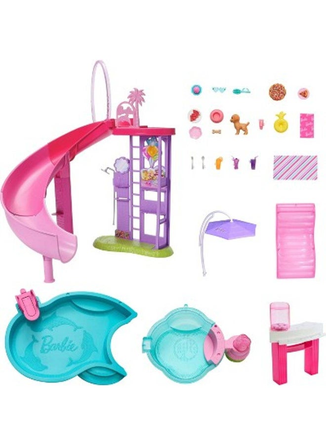 Barbie Dream Pool Playset with 20+ Accessories - Image 2
