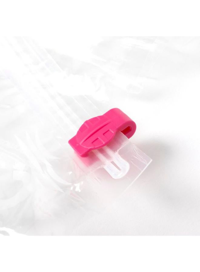 COMPACTOR Square Shaped Transparent Zipper Nylon Vacuum Storage Bag Beige and White 125 Liter - Image 4