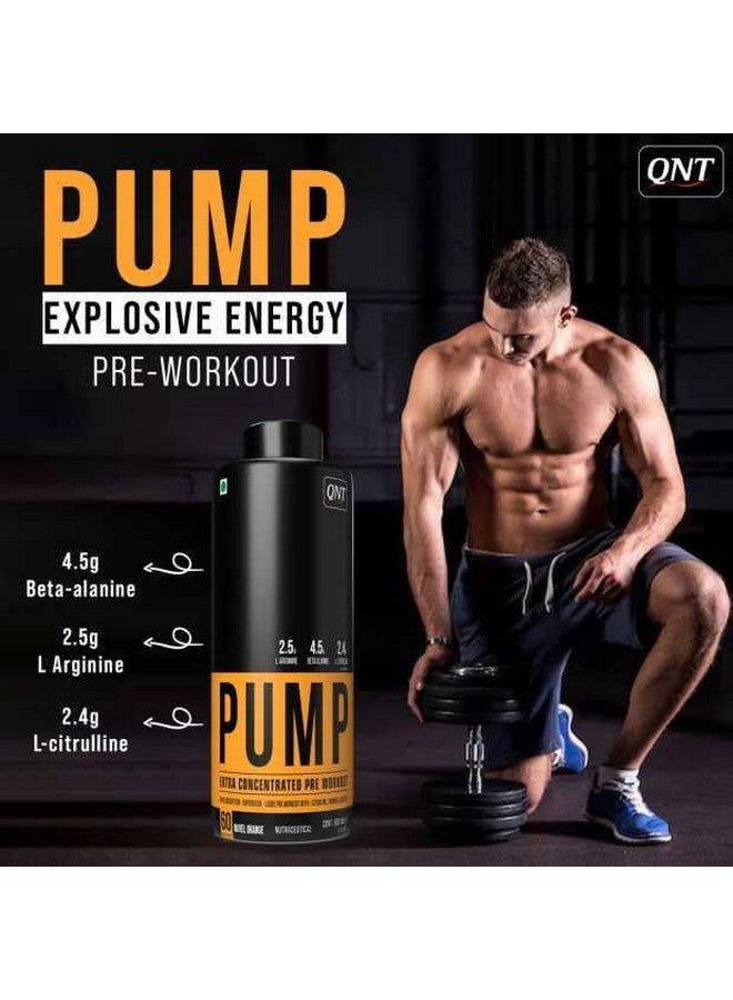 كيو ان تي مكمل ما قبل التمرين Pump Explosive Liquid | بنكهة الخوخ، 450 مل | مشروب ما قبل التمرين للرجال والنساء - Image 4