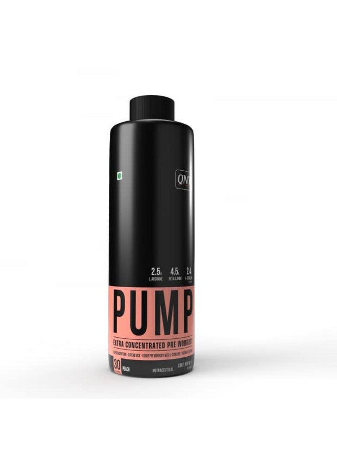 كيو ان تي مكمل ما قبل التمرين Pump Explosive Liquid | بنكهة الخوخ، 450 مل | مشروب ما قبل التمرين للرجال والنساء - Image 2