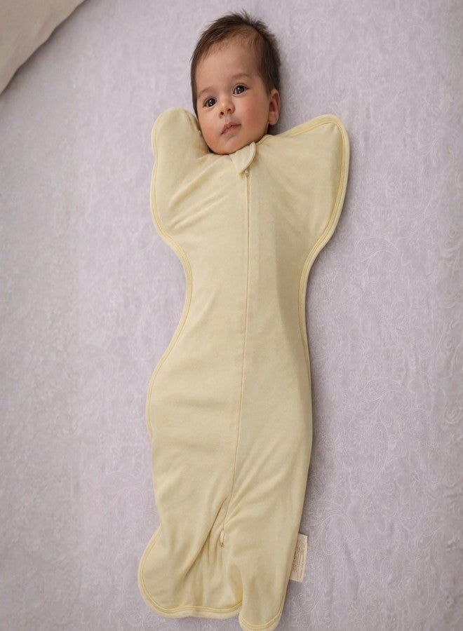 Cocoon Care Bamboo Cotton Knit Corn Solid Sleep Sack for Baby | Soft Breathable Lightweight Wearable Blankets | Yellow 0-3M - Image 3