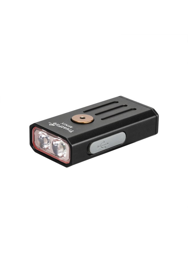 Outdoor Mini Rechargeable Keychain Flashlight High-intensity Aluminum Alloy Ultra-small Flashlight Camping Self-defense 