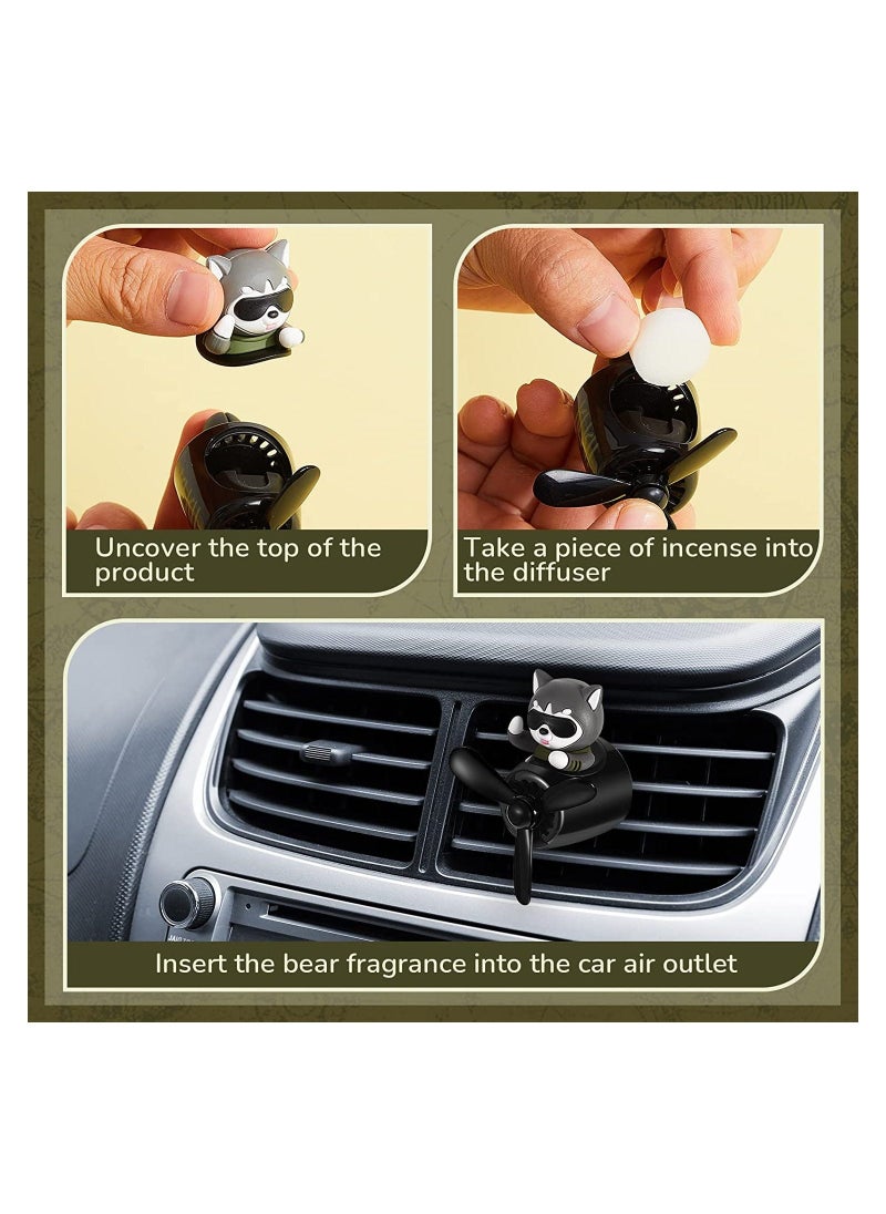 Car Air Fresheners Black Husky Dog Pilot Car Diffuser Cute Car Perfume Funny Car Fragrance Car Decorations - Image 5