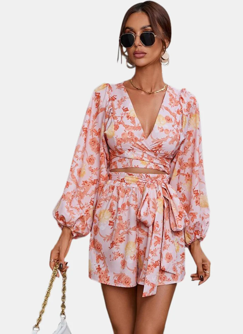 يونيكي Pink Printed Jumpsuit