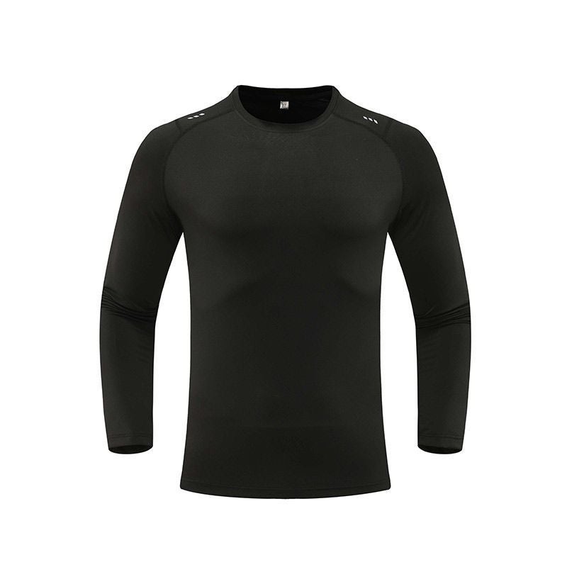 Generic Mens Long Sleeve Sweat Enhancer Fitness Shirt Black
