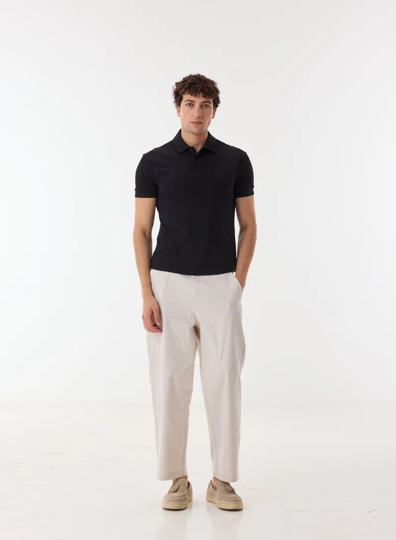 أشيتا فرنانديز Alistair Men’s White Poly Cotton Pants – Relaxed Fit Full Length Lightweight Casual & Resort Wear