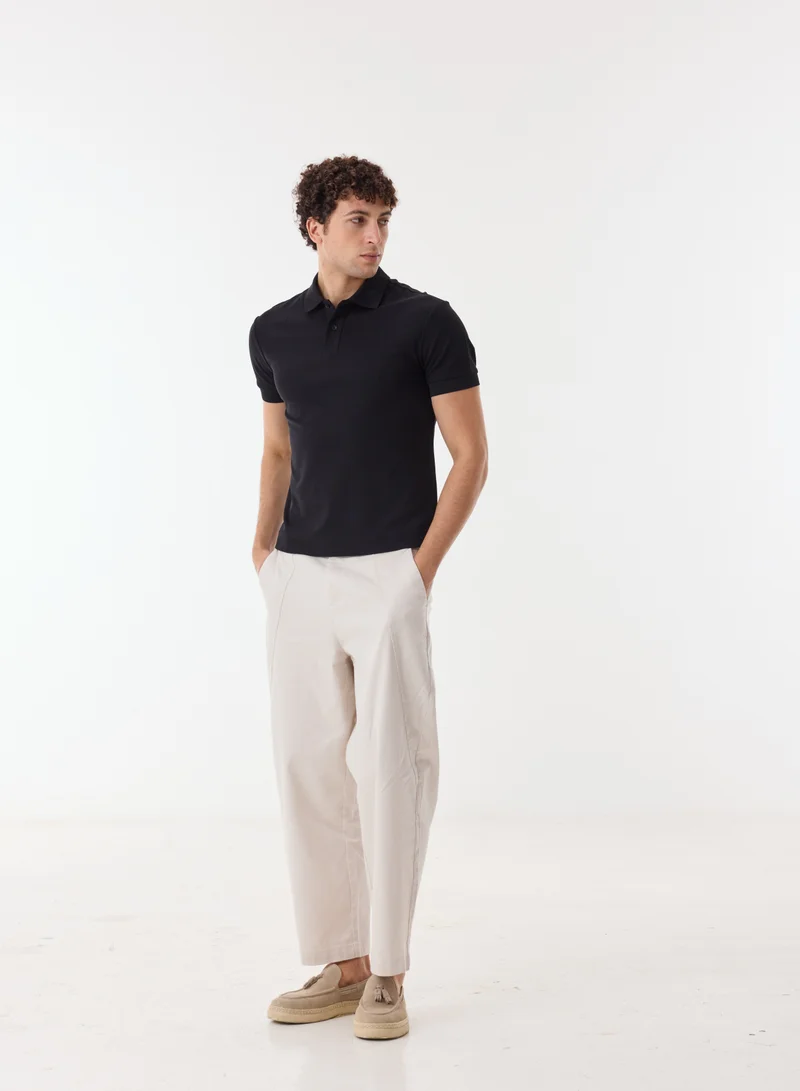 Ashita Fernandes  Alistair Men’s White Poly Cotton Pants – Relaxed Fit Full Length Lightweight Casual & Resort Wear for Men | Best Price UAE
