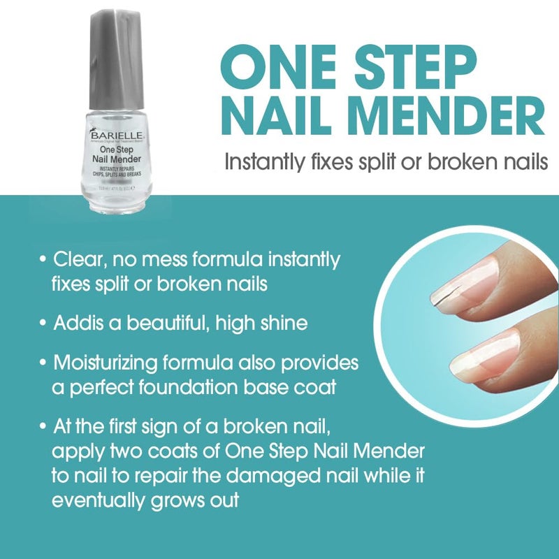 Barielle One Step Nail Mender .47 oz. - Repairs Split, Chipped and Damaged Nails Clear - Image 3