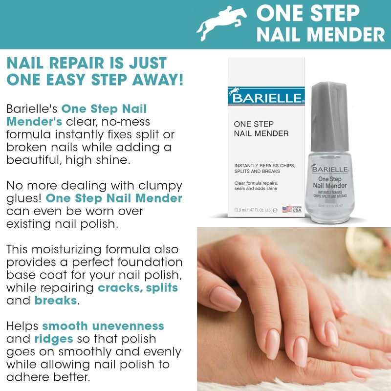 Barielle One Step Nail Mender .47 oz. - Repairs Split, Chipped and Damaged Nails Clear - Image 4