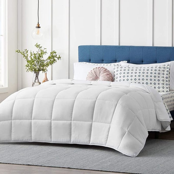 MICROFIBER MAMMAYO SUMMER SEASON 100 GSM AC COMFORTER SUPER SOFT FLUFFY COMFORTER 90 X 100 INCHES228CM X 254CM DOUBLE BED COMFORTERWHITE TC 400
