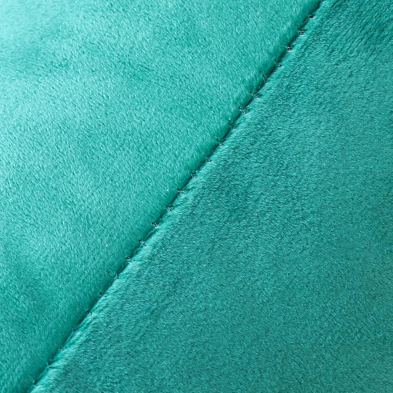 NiNi ALL Decorative Throw Pillow Covers Velvet Soft for Couch Sofa Bedroom Living Room Outdoor Pack of 2 18x18 Inch Aqua Green - Image 5