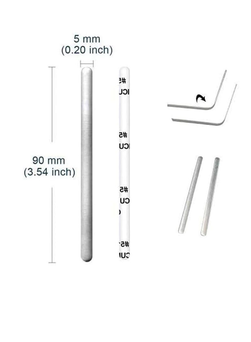 Y&D Nose Bridge Strip100PCS Clips for Face Masks Aluminum Strips Adjustable Metal Masks DIY Mask Making Accessories Sewing Crafts - Image 3