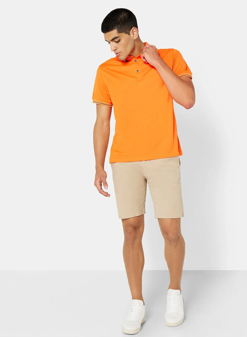 ستايلست بارك Basic Collared Pique Polo