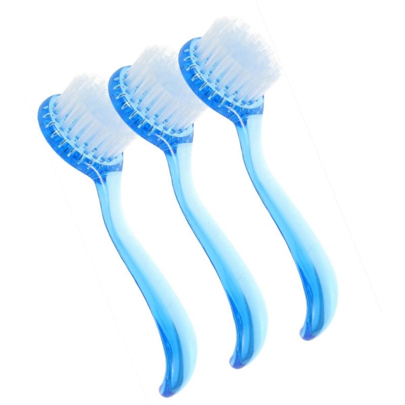 Large Blue Facial Cleansing Brush Set 3Pcs Soft Bristles For Deep Pore Cleansing Exfoliating Makeup Removal - Image 2