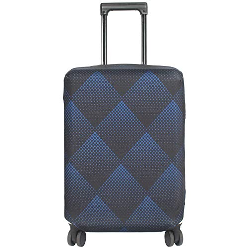 HYPER VENTURE Washable Luggage Cover - Fashion Suitcase Protector Fits 18-22 Inch Luggage (Blue Cube, S) - Image 1