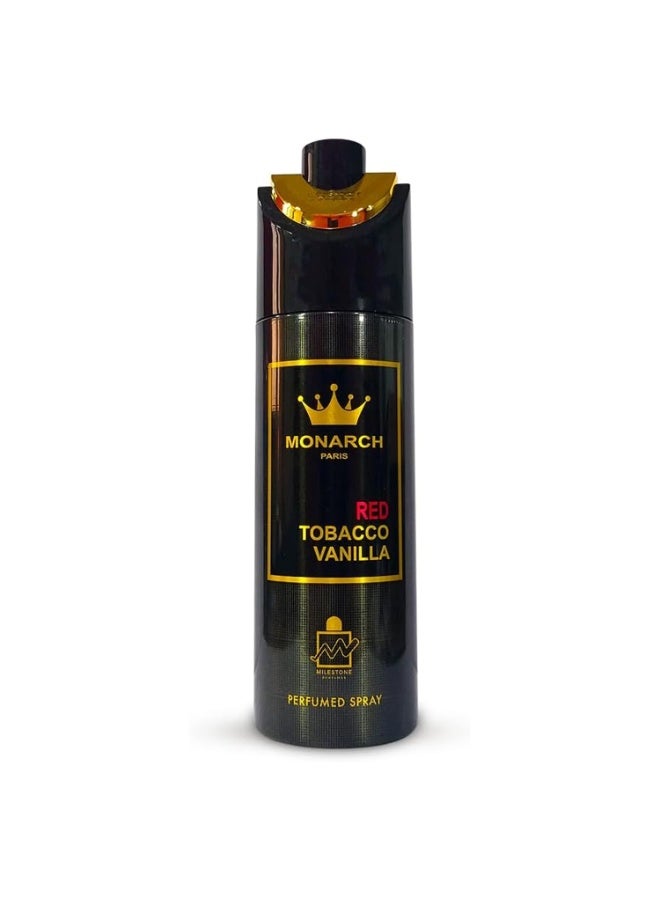Milestone Monarch Red Vanilla Unisex Perfumed Spray 200ml - Image 1
