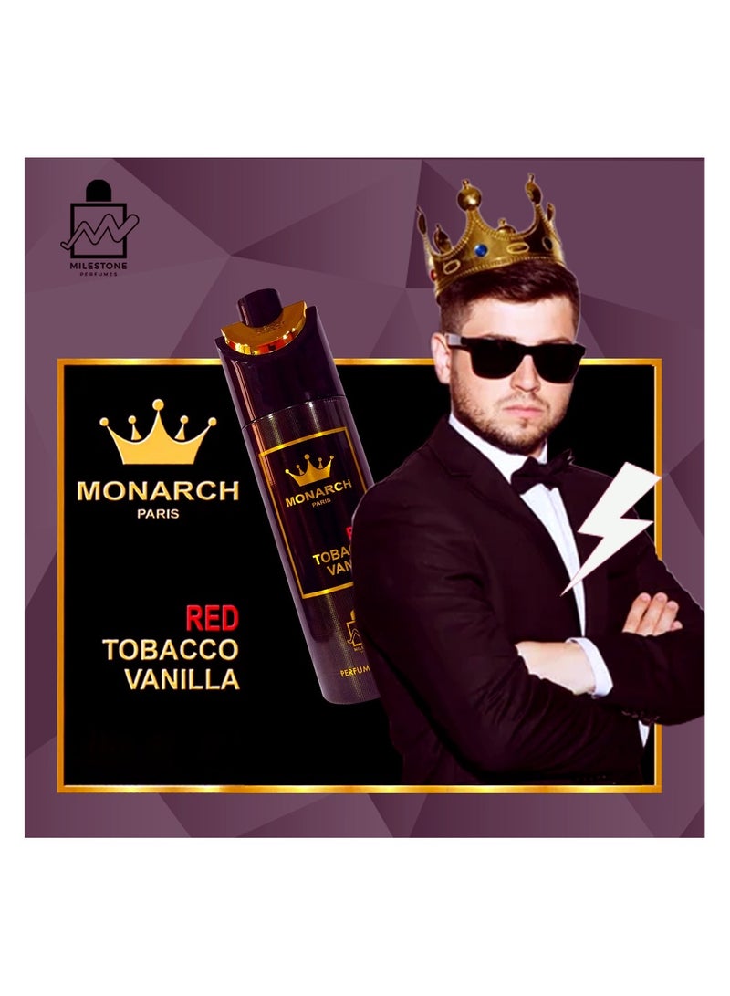 Milestone Monarch Red Vanilla Unisex Perfumed Spray 200ml - Image 2