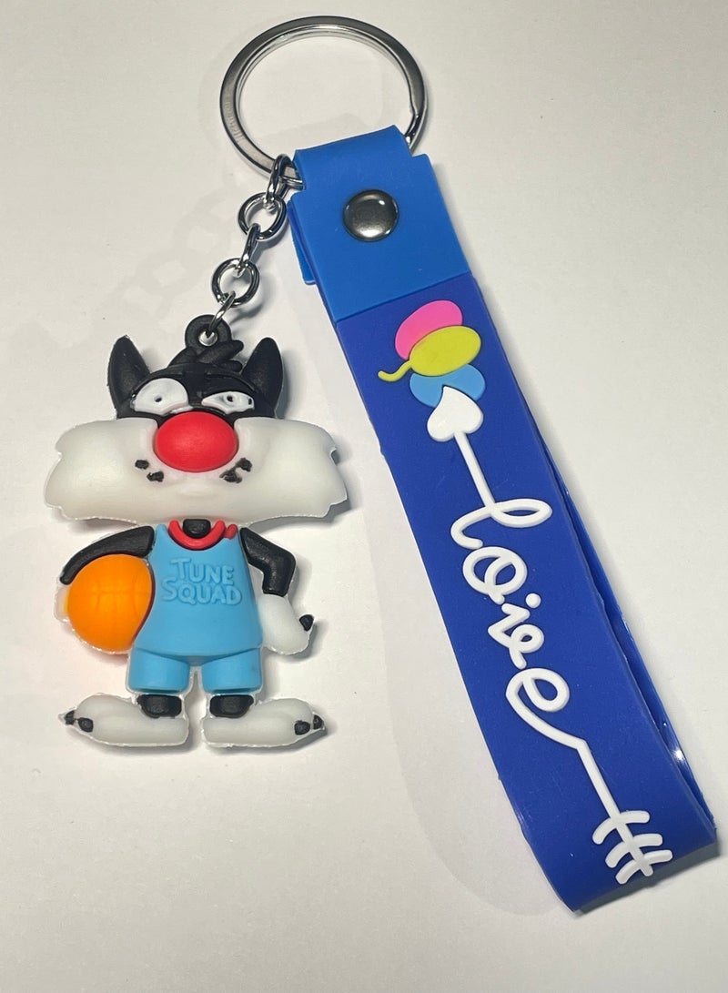 Distinctive cartoon keychain distinctive accessory keychain designed with Disney character with ribbon that fits with car keys wallet and bag wonderful and beautiful gift - Image 3