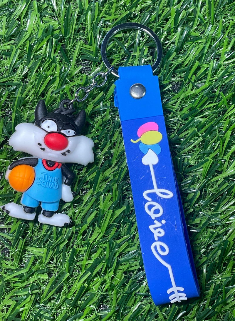 Distinctive cartoon keychain distinctive accessory keychain designed with Disney character with ribbon that fits with car keys wallet and bag wonderful and beautiful gift - Image 2