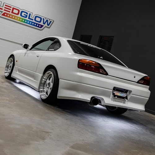 LEDGlow 4pc White Flexible Car Slimline LED Underbody Underglow Accent Neon Lighting Kit - 4 Unique Patterns - Water Resistant, Low Profile Tubes - Includes Control Box & Remote - Image 5
