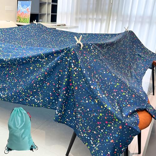 lukidoki Magic Fort Building Kit for Kids  Large Lightweight Blanket Fort Making Kit Clips with CPC Certification  Portable Playhouse Play Tent Fort  IndoorOutdoor GirlsBoys Toys Ages 45 6 7 812 - Image 1