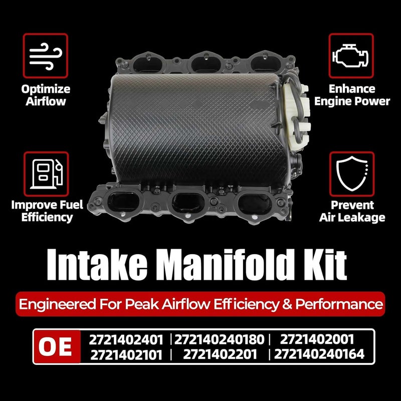 MITZONE Upgrade Intake Manifold with Gasket for Mercedes V6 272 Engine - Image 5