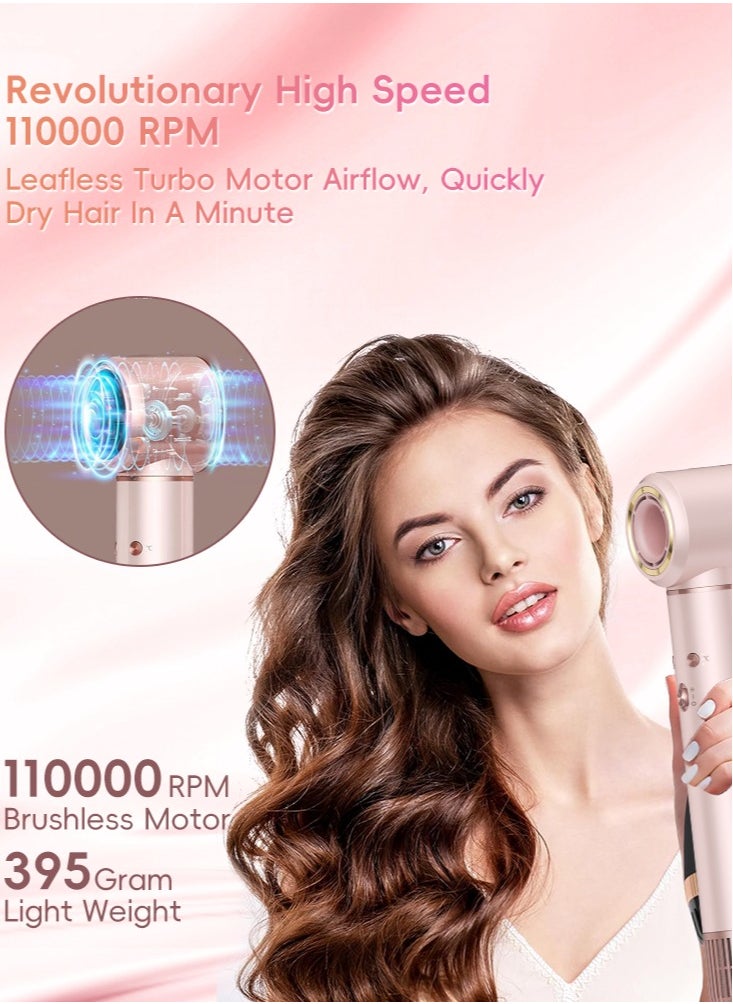 Perfii 5 in 1 Multi-Styler High Speed Hair Dryer Airwrap Curler Hot Air Brush with 600 Millions Ions for Smooth Frizz Free Hair Airflow Control Hot/Cold Hair Styling Low Noise and Lightweight  - Image 3