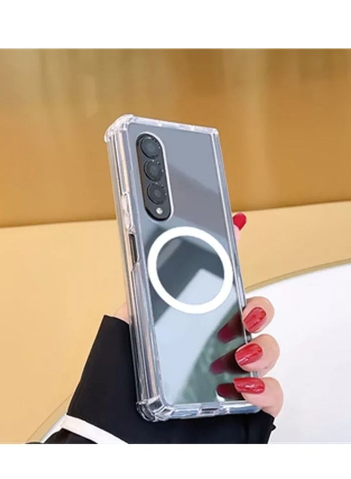 New Wireless Charging MagSafe Phone Case For Samsung Z Fold 4 Magnetic Clear Phone Case For Z Fold 4  - Image 4