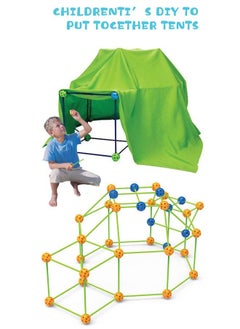ZCM-HAPPY Indoor Children's Mosaic Building Castle Tent Tunnel Toys  - Image 2