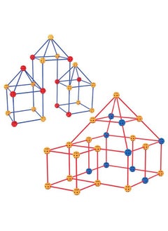 ZCM-HAPPY Indoor Children's Mosaic Building Castle Tent Tunnel Toys  - Image 3