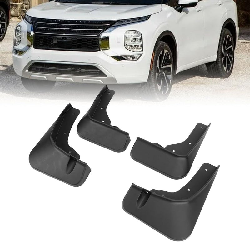 4PCS Mud Flaps Set, Replacement for Outlander 2022 2025, Robust Black High Strength Plastic, with Screws for Easy Installation - Image 3