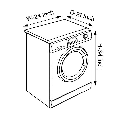 Lithara Waterproof Front Load Washing Machine Cover For 6 kg, 6.2 Kg, 6.5 Kg, 7 Kg (Design_35) - Image 5