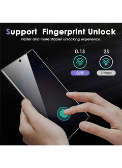 X-level [2 Pack] Samsung Galaxy S24 Ultra Privacy Screen Protector,Support Fingerprint Unlock Film Protector for S24 Ultra,9H Hardness Tempered Glass Dispaly Protection,Anti-Scratch Anti-drop Case Friendly  - Image 4