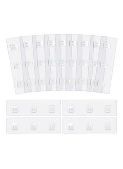 Excefore 12 Pcs Corner Shower Caddy Adhesive Replacement Hook, Adhesive Stickers for Shower Caddy Shelves Rack Basket Holder, Bathroom Organizer Hanging Hook  - Image 1
