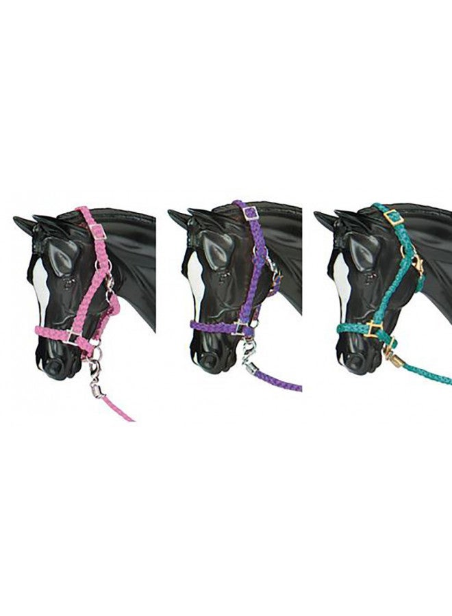 Breyer Breyer 2474 Nylon Halters,Blue,Pink,Purple - Image 1
