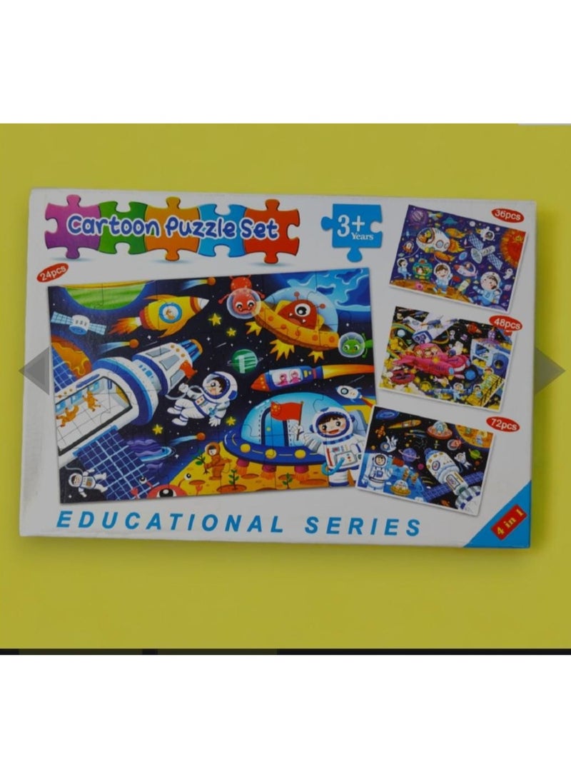 لعبة مرح  مجموعة أحجية تركيب الصور اكتشاف الفضاء وهي لعبة تنموية للتعليم المبكر وتخفف من التوتر من 180 قطعة - Image 2